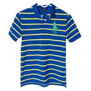 Polo Ralph‎ Lauren Kids M (10–12) Striped Polo Shirt – Preppy Classic Aesthetic